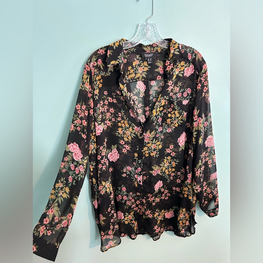 Women’s Button Down Shirt - Flowers